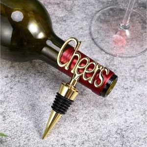 Holiday Cheers Wine Bottle Stopper